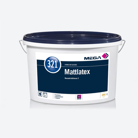 Mega 321 Mattlatex weiß