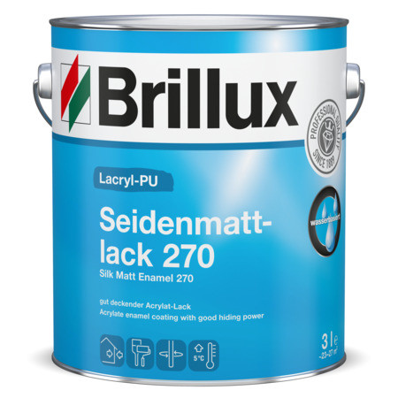 Brillux Lacryl-PU Seidenmattlack 270 Standardfarben