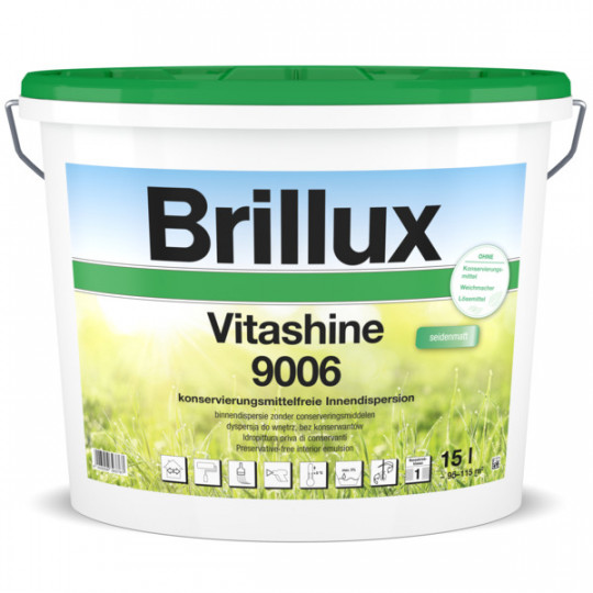 Brillux Vitashine 9006 weiß - 15 L