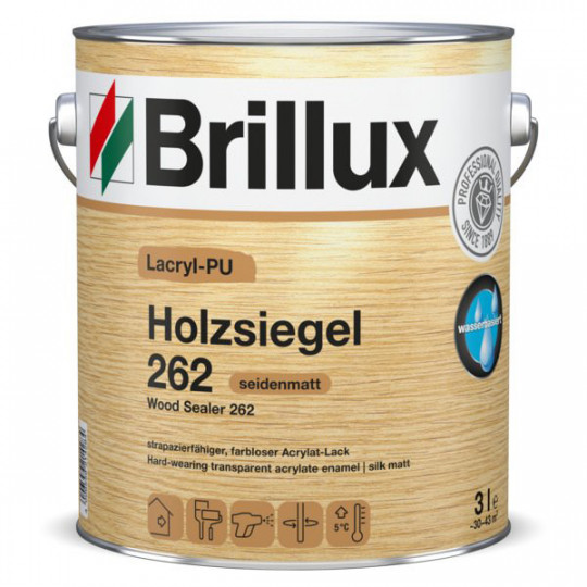 Brillux Lacryl-PU Holzsiegel 262 seidenmatt - 3 L