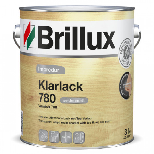 Brillux Seidenmatt-Klarlack 780 farblos - 3 L