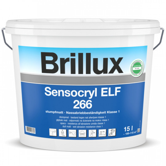 Brillux Sensocryl ELF 266 stumpfmatt weiß - 5 L