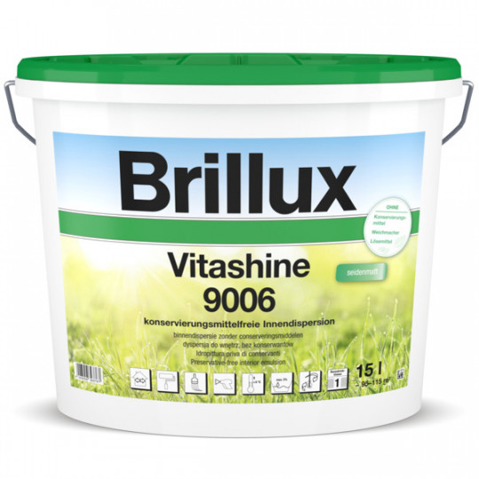 Brillux Vitashine 9006 weiß - 5 L