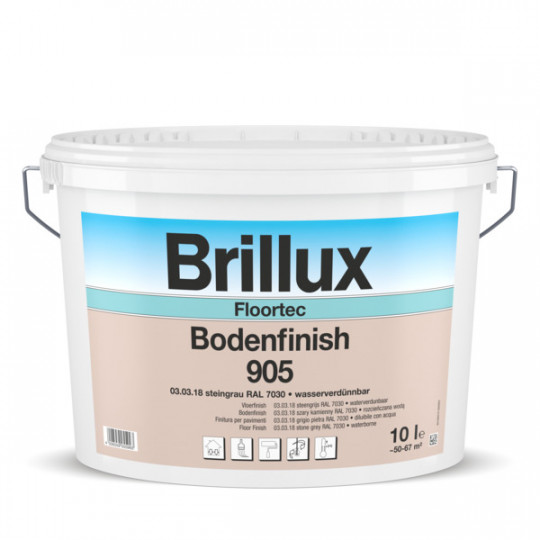 Brillux Floortec Bodenfinish 905 - 7030 steingrau - 2.5 L