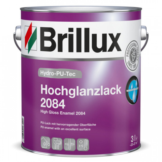 Brillux Hydro-PU-Tec Hochglanzlack 2084 weiß