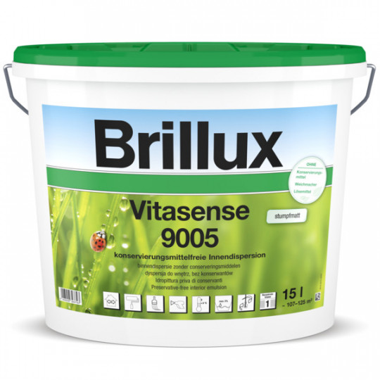 Brillux Vitasense 9005 weiß - 5 L