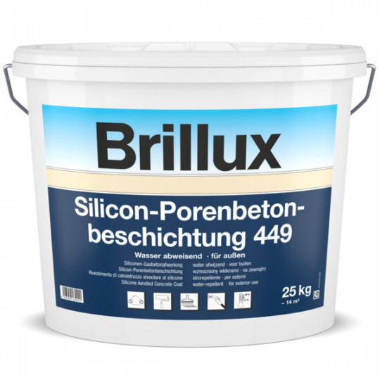 Brillux Silicon-Porenbetonbeschichtung 449 + Protect -  25kg