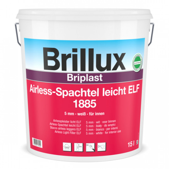 Briplast Airless Spachtel Leicht ELF 1885 Eimerware - 15 L