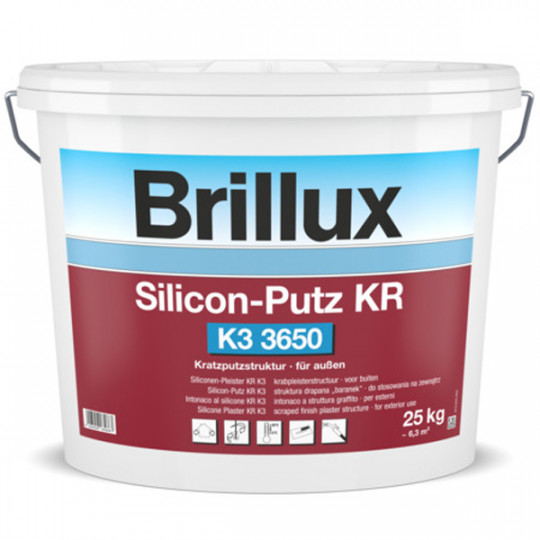 Brillux Silicon-Putz KR K3 3650 weiß 25 kg
