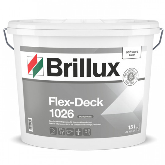 Brillux Flex-Deck 1026 schwarz 15 L