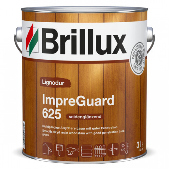 Brillux Lignodur ImpreGuard 625 - Mahagoni - 3 L