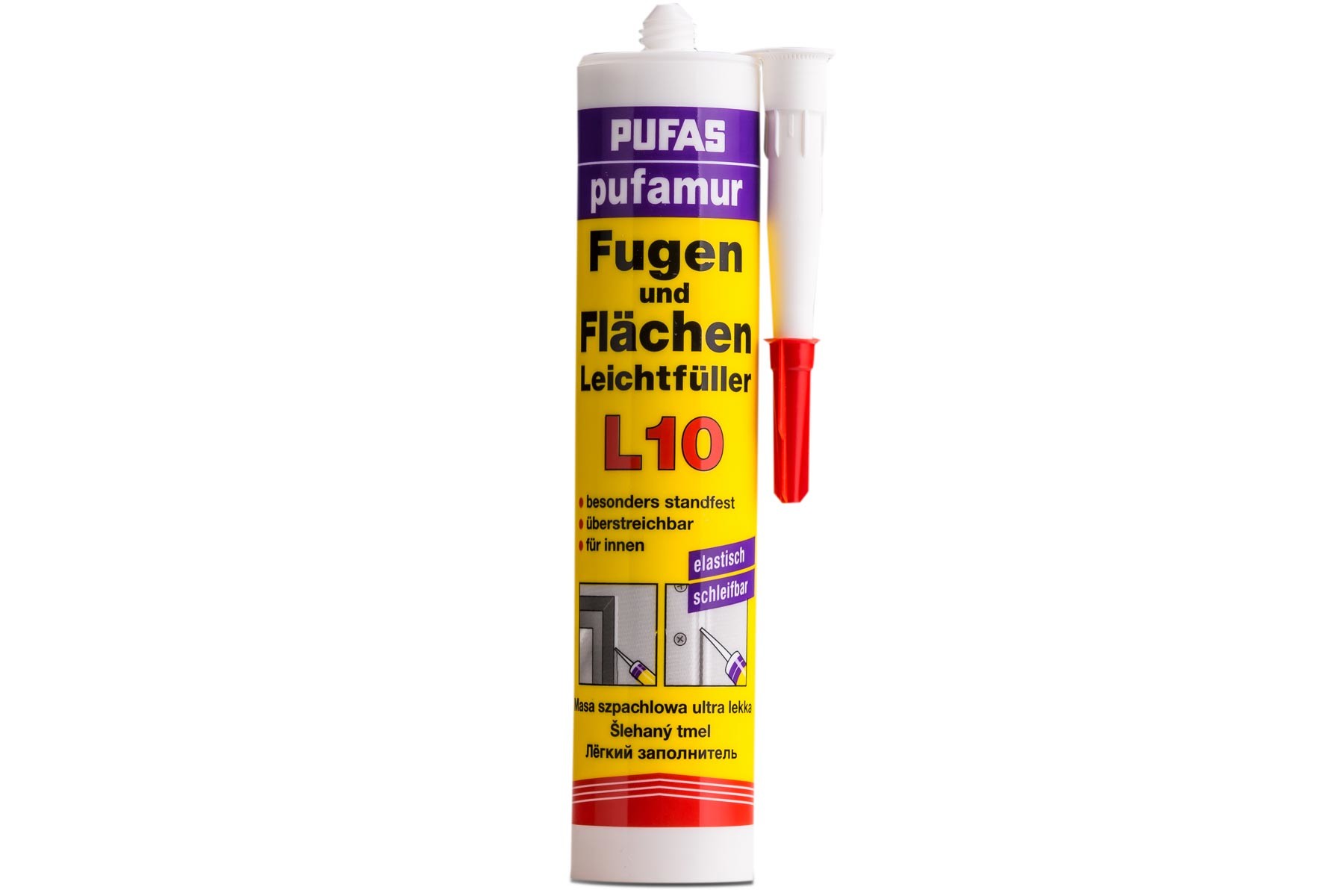 Stucco Leggero Pufas Pufamur L10 Per Fughe E Superfici - Confezione Da 12 Barattoli Da 310 Ml, Bianco