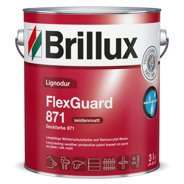 Brillux FlexGuard 871 - schwarz 9900 - 3 L-BLDFG871.00003